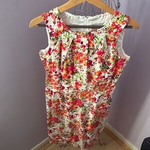 New Karin Stevens Multicolor Floral Midi Dress